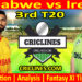 Today Match Prediction-ZIM vs IRE-Dream11-3rd T20 Match-2025-Who Will Win