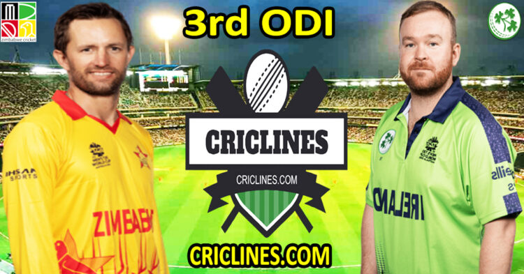 Today Match Prediction-Zimbabwe vs Ireland-Dream11-3rd ODI Match-2025-Who Will Win