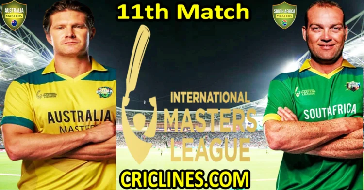 Today Match Prediction-Australia Masters vs South Africa Masters-IML T20 2025-11th Match-Who Will Win