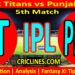 Today Match Prediction-GT vs PBKS-IPL Match Today 2025-5th Match-Venue Details-Dream11-Toss Update-Who Will Win