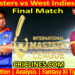 Today Match Prediction-INDM vs WIM-IML T20 2025-Final Match-Who Will Win
