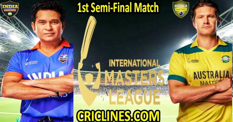 Today Match Prediction-India Masters vs Australia Masters-IML T20 2025-1st Semi-Final Match-Who Will Win