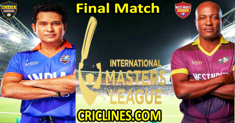 Today Match Prediction-India Masters vs West Indies Masters-IML T20 2025-Final Match-Who Will Win