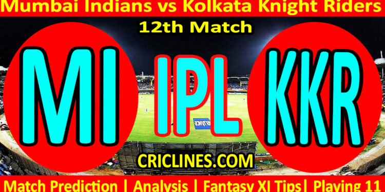 Today Match Prediction-MI vs KKR-IPL Match Today 2025-12th Match-Venue Details-Dream11-Toss Update-Who Will Win