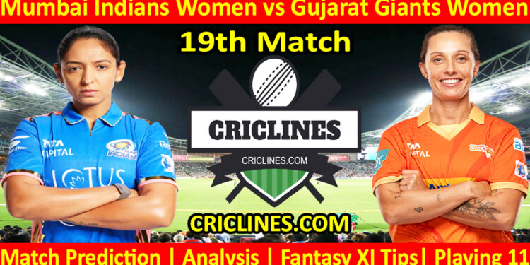 Today Match Prediction-MIW vs GGW-WPL T20 2025-19th Match-Dream11-Who Will Win