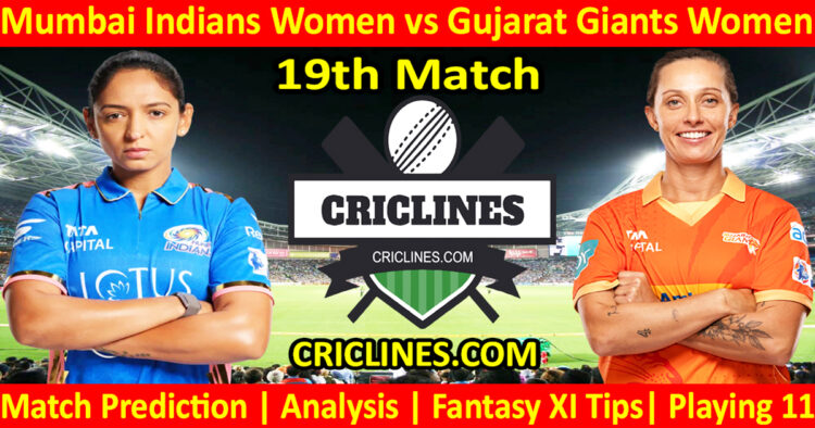 Today Match Prediction-MIW vs GGW-WPL T20 2025-19th Match-Dream11-Who Will Win