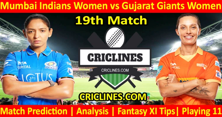 Today Match Prediction-MIW vs GGW-WPL T20 2025-19th Match-Dream11-Who Will Win