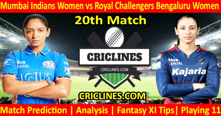 Today Match Prediction-MIW vs RCBW-WPL T20 2025-20th Match-Dream11-Who Will Win