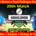 Today Match Prediction-MIW vs RCBW-WPL T20 2025-20th Match-Dream11-Who Will Win