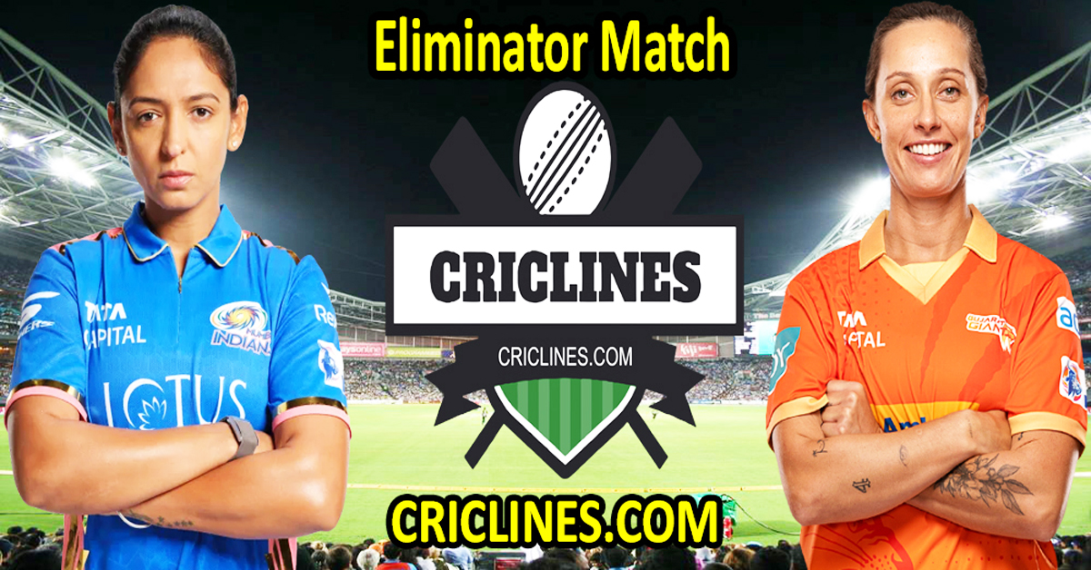 Today Match Prediction-Mumbai Indians Women vs Gujarat Giants Women-WPL T20 2025-Eliminator Match-Dream11-Who Will Win