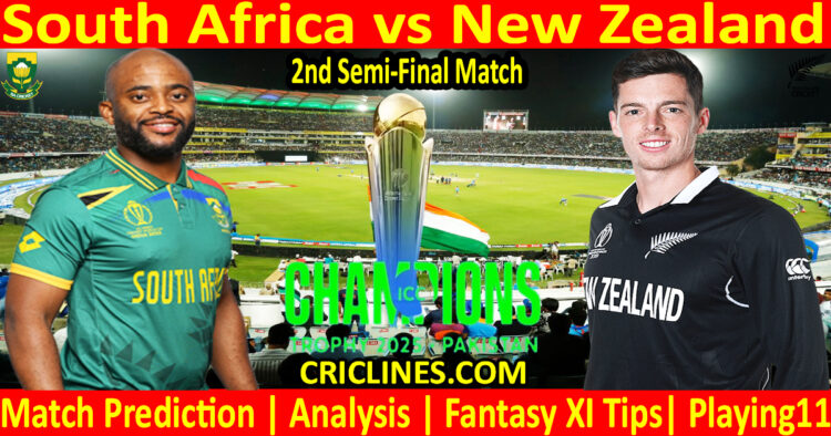 Today Match Prediction-SA vs NZL-ICC Champions Trophy-CT 2025-2nd Semi-Final Match-Who Will Win