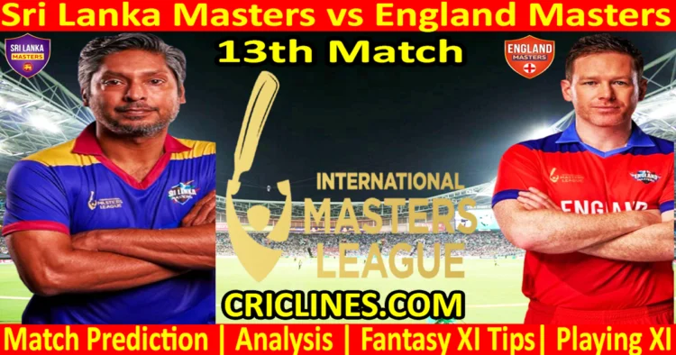 Today Match Prediction-SLM vs ENGM-IML T20 2025-13th Match-Who Will Win