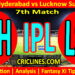 Today Match Prediction-SRH vs LSG-IPL Match Today 2025-7th Match-Venue Details-Dream11-Toss Update-Who Will Win