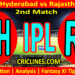 Today Match Prediction-SRH vs RR-IPL Match Today 2025-2nd Match-Venue Details-Dream11-Toss Update-Who Will Win