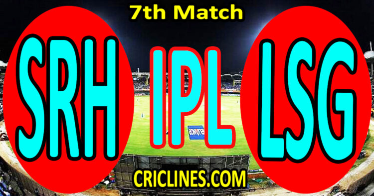 Today Match Prediction-Sunrisers Hyderabad vs Lucknow Super Giants-IPL Match Today 2025-7th Match-Venue Details-Dream11-Toss Update-Who Will Win