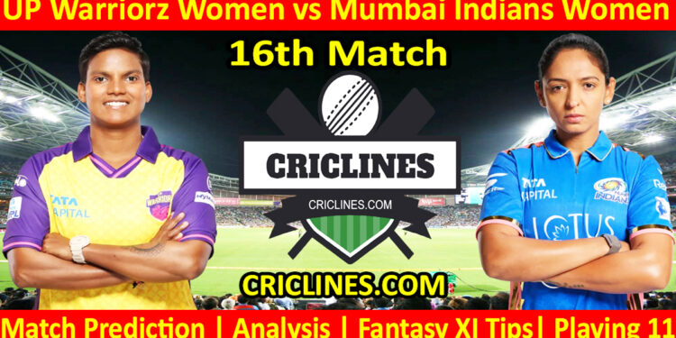 Today Match Prediction-UPW vs MIW-WPL T20 2025-16th Match-Dream11-Who Will Win