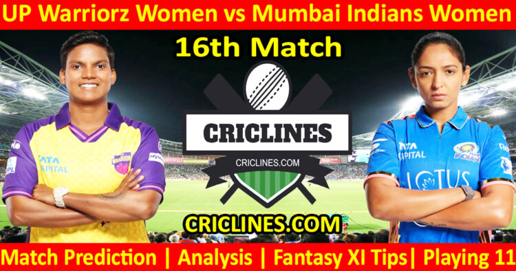 Today Match Prediction-UPW vs MIW-WPL T20 2025-16th Match-Dream11-Who Will Win