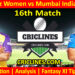 Today Match Prediction-UPW vs MIW-WPL T20 2025-16th Match-Dream11-Who Will Win