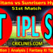 Today Match Prediction-GT vs SRH-IPL Match Today 2025-51st Match-Venue Details-Dream11-Toss Update-Who Will Win