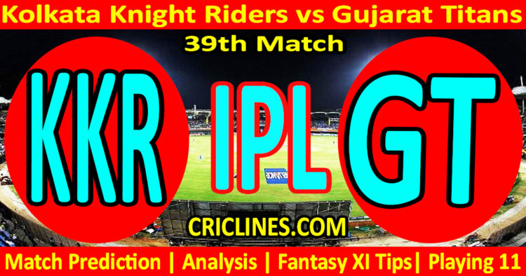 Today Match Prediction-KKR vs GT-IPL Match Today 2025-39th Match-Venue Details-Dream11-Toss Update-Who Will Win