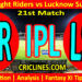 Today Match Prediction-KKR vs LSG-IPL Match Today 2025-21st Match-Venue Details-Dream11-Toss Update-Who Will Win
