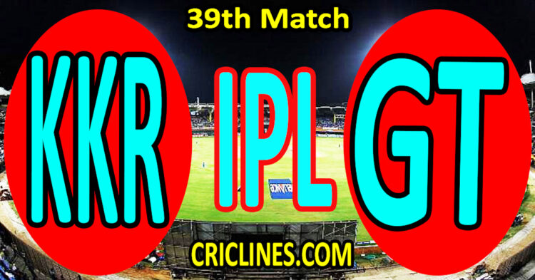 Today Match Prediction-Kolkata Knight Riders vs Gujarat Titans-IPL Match Today 2025-39th Match-Venue Details-Dream11-Toss Update-Who Will Win