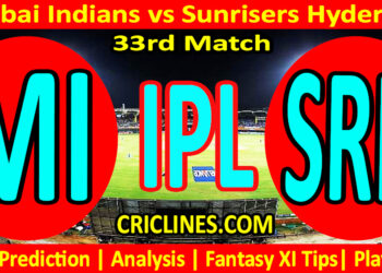Today Match Prediction-MI vs SRH-IPL Match Today 2025-33rd Match-Venue Details-Dream11-Toss Update-Who Will Win