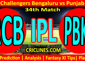 Today Match Prediction-RCB vs PBKS-IPL Match Today 2025-34th Match-Venue Details-Dream11-Toss Update-Who Will Win