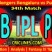 Today Match Prediction-RCB vs PBKS-IPL Match Today 2025-34th Match-Venue Details-Dream11-Toss Update-Who Will Win