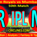Today Match Prediction-RR vs MI-IPL Match Today 2025-50th Match-Venue Details-Dream11-Toss Update-Who Will Win