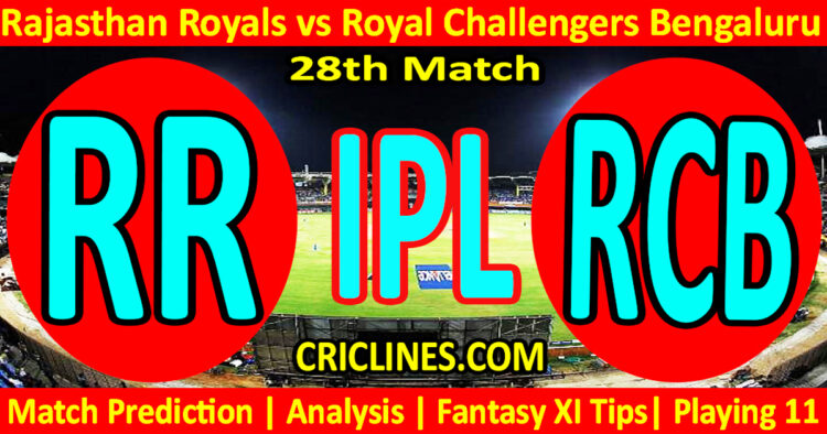 Today Match Prediction-RR vs RCB-IPL Match Today 2025-28th Match-Venue Details-Dream11-Toss Update-Who Will Win