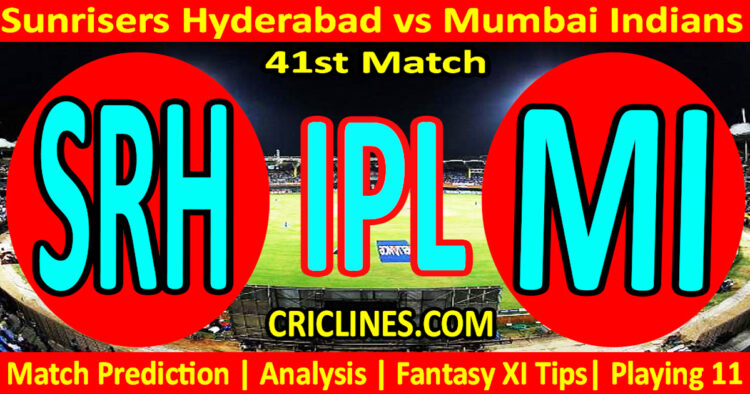Today Match Prediction-SRH vs MI-IPL Match Today 2025-41st Match-Venue Details-Dream11-Toss Update-Who Will Win