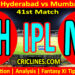 Today Match Prediction-SRH vs MI-IPL Match Today 2025-41st Match-Venue Details-Dream11-Toss Update-Who Will Win