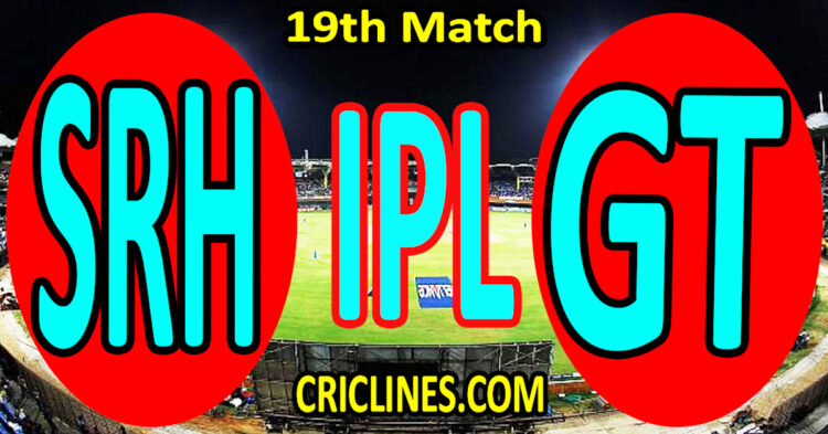 Today Match Prediction-Sunrisers Hyderabad vs Gujarat Titans-IPL Match Today 2025-19th Match-Venue Details-Dream11-Toss Update-Who Will Win