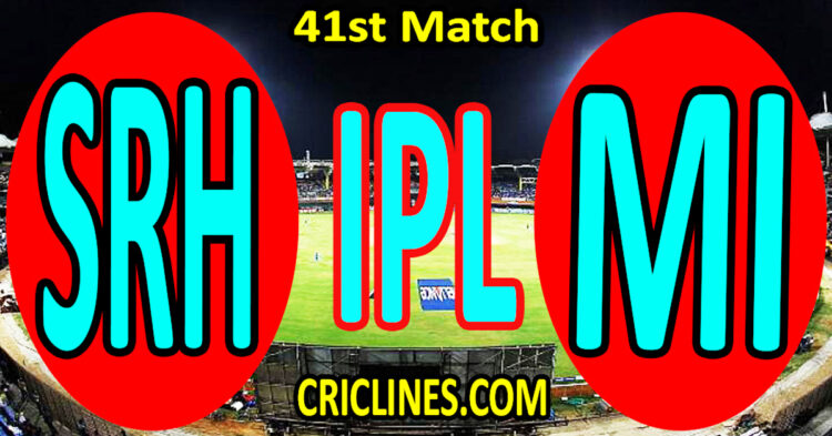 Today Match Prediction-Sunrisers Hyderabad vs Mumbai Indians-IPL Match Today 2025-41st Match-Venue Details-Dream11-Toss Update-Who Will Win