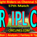 Today Match Prediction-KKR vs CSK-IPL Match Today 2025-57th Match-Venue Details-Dream11-Toss Update-Who Will Win