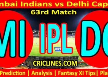 Today Match Prediction-MI vs DC-IPL Match Today 2025-63rd Match-Venue Details-Dream11-Toss Update-Who Will Win