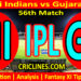 Today Match Prediction-MI vs GT-IPL Match Today 2025-56th Match-Venue Details-Dream11-Toss Update-Who Will Win