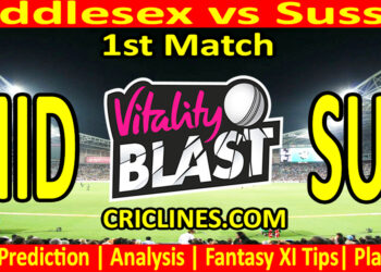 Today Match Prediction-MID vs SUS-Vitality T20 Blast 2025-Dream11-1st Match-Venue Details-Toss Update-Who Will Win