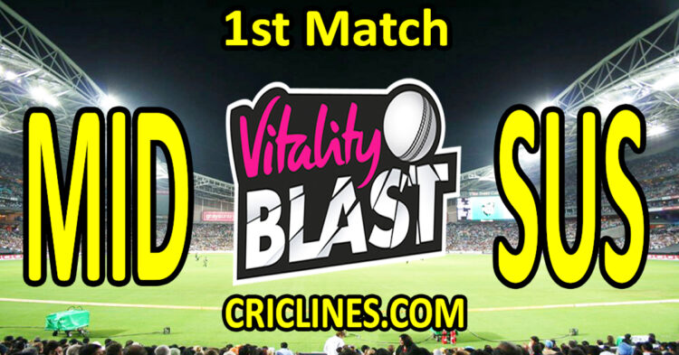 Today Match Prediction-Middlesex vs Sussex-Vitality T20 Blast 2025-Dream11-1st Match-Venue Details-Toss Update-Who Will Win