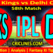 Today Match Prediction-PBKS vs DC-IPL Match Today 2025-58th Match-Venue Details-Dream11-Toss Update-Who Will Win