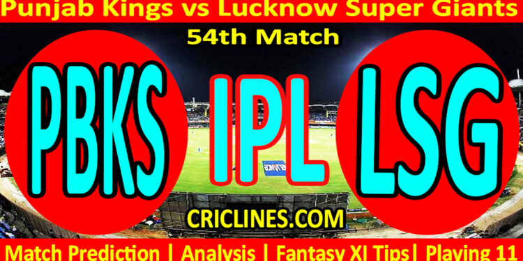 Today Match Prediction-PBKS vs LSG-IPL Match Today 2025-54th Match-Venue Details-Dream11-Toss Update-Who Will Win