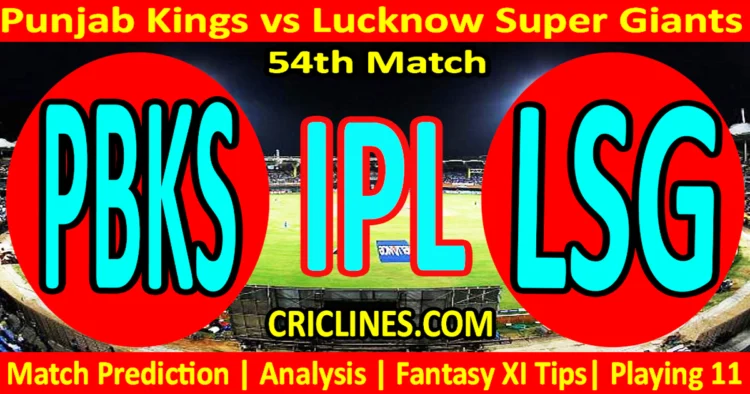 Today Match Prediction-PBKS vs LSG-IPL Match Today 2025-54th Match-Venue Details-Dream11-Toss Update-Who Will Win