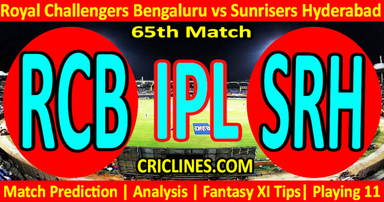 Today Match Prediction-RCB vs SRH-IPL Match Today 2025-65th Match-Venue Details-Dream11-Toss Update-Who Will Win