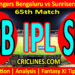 Today Match Prediction-RCB vs SRH-IPL Match Today 2025-65th Match-Venue Details-Dream11-Toss Update-Who Will Win