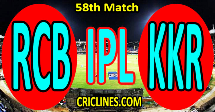Today Match Prediction-Royal Challengers Bengaluru vs Kolkata Knight Riders-IPL Match Today 2025-58th Match-Venue Details-Dream11-Toss Update-Who Will Win