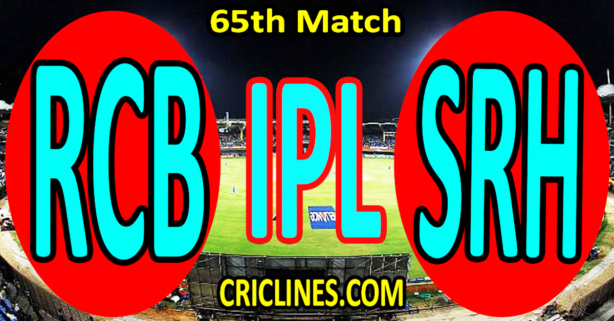 Today Match Prediction-Royal Challengers Bengaluru vs Sunrisers Hyderabad-IPL Match Today 2025-65th Match-Venue Details-Dream11-Toss Update-Who Will Win