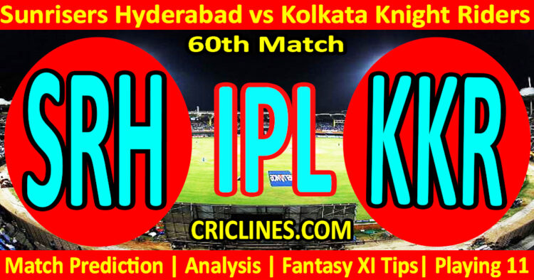 Today Match Prediction-SRH vs KKR-IPL Match Today 2025-60th Match-Venue Details-Dream11-Toss Update-Who Will Win