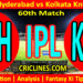 Today Match Prediction-SRH vs KKR-IPL Match Today 2025-60th Match-Venue Details-Dream11-Toss Update-Who Will Win