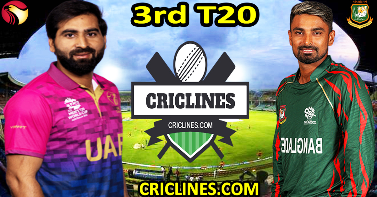 Today Match Prediction-United Arab Emirates vs Bangladesh-Dream11-3rd T20-2025-Who Will Win